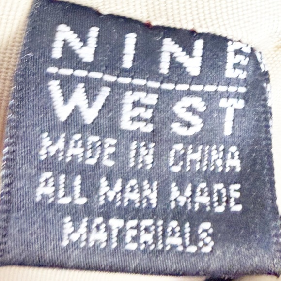 Nine West Red Vegan Leather Purse with Contrasting Cream at Handles - Picture 11 of 12